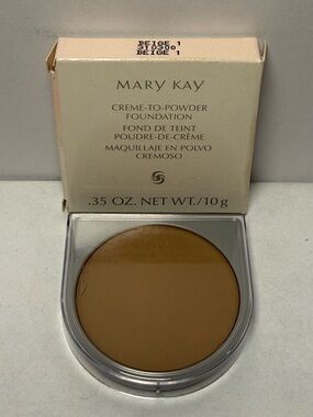 Mary Kay Creme-to-Powder Foundation Beige 1 0.35 oz Discontinued NOS